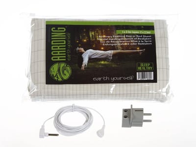 Aarding Slaapzak - 100x210cm - 1 persoons slaapzak - met 5m kabel en adapter - Wit - Aarding.org