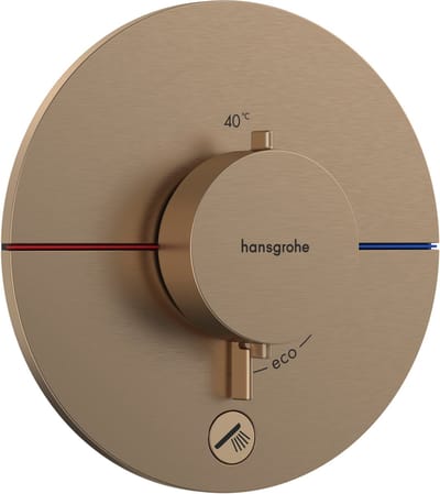 hansgrohe ShowerSelect Comfort S thermostaat inbouw voor 2 functies Brushed Bronze