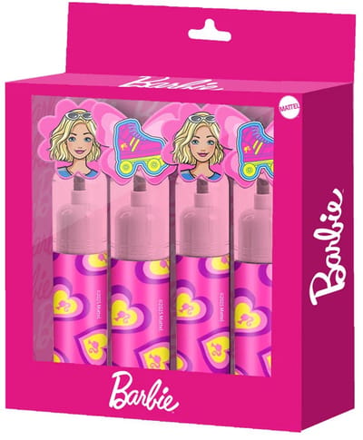 Karactermania - Barbie Mix - 4 Markeerstiften - Alcohol markers - 4 Marker Set