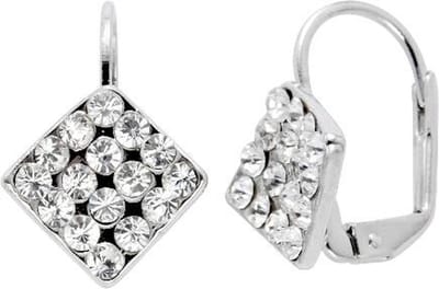 Behave - Oorhangers dames - Tijdloze glamour stijl - Wit - Nikkelvrij