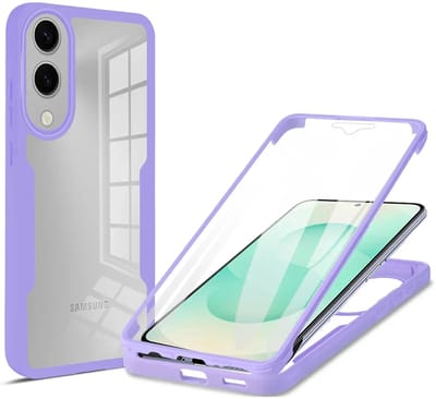 Hoesje geschikt voor Samsung Galaxy S25 Edge - Techsuit ColorVerse 360 Case met Screenprotector - Paars