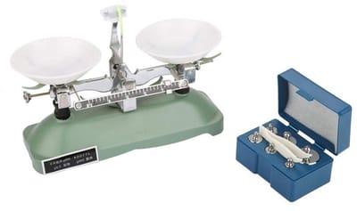 Mechanische weegschaal met schaaltray voor laboratoria, ideaal voor chemie en fysica, nauwkeurige metingen en gebruiksvriendelijk ontwerp