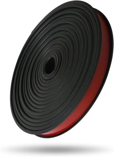 U-vormige kantenband - Randbescherming strip - Meubels afwerken - Zelfklevend TPE materiaal - 12 mm breed - Zwart