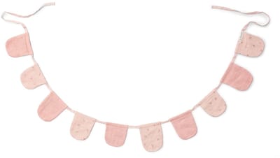 Slinger met vlaggetjes - Roze - Essentials