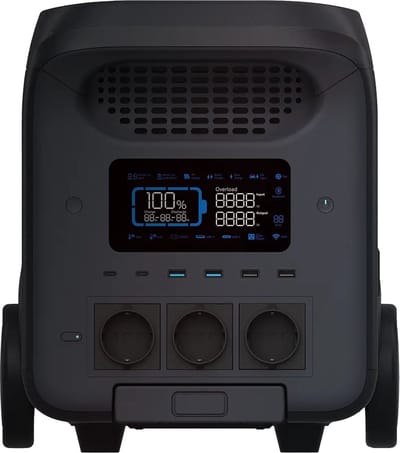 Mestic Power Station MPS-3000 - Nominaal vermogen: 3000 W - LiFePO4 Batterij - Capaciteit: 2560 Wh
