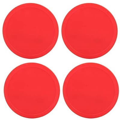 Dailygoods- Hockeypucks Lichtgewicht - Duurzaam Kunststof - Geschikt voor Game Room - Slijtvast - 4 Stuks - Eenvoudig te Gebruiken - Airhockeypucks