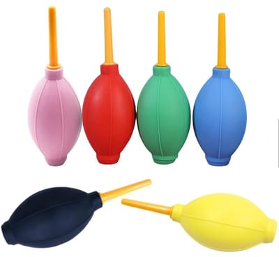 6-Pack - Rubberen Blaas Luchtpomp Stofverwijderingsgereedschap - Wimperdroger - Digitale Vacuüm Luchtblazer - voor het Maken van Kaarten, Blazen, Stofverwijdering, Stofverwijdering, Blazen (Multi-Kleur)