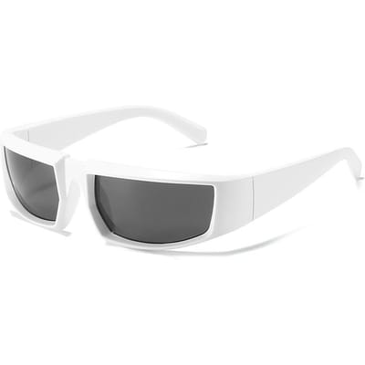 Nieuwe Y2K Sport Punk Zonnebril Dames Designer Rechthoekige Goggle Zonnebril UV400 Kleurrijke Spiegel Mode Brillen as picture