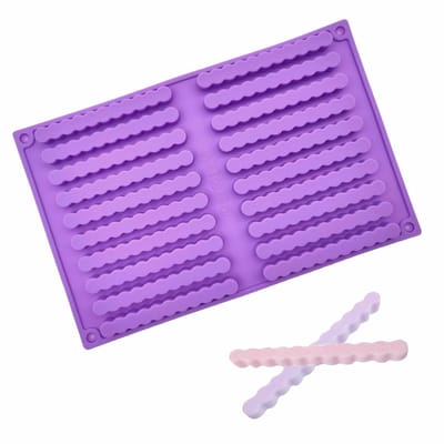 Herbruikbare siliconen bakmat voor hondenkoekjes - 20 strips voor zelfgemaakte hondenlekkernijen, duurzaam en gemakkelijk schoon te maken
