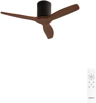 CREATE - Stille 40W plafondventilator met technische ABS bladen in verschillende maten - S - Geen licht - Afstandsbediening - WIND CALM