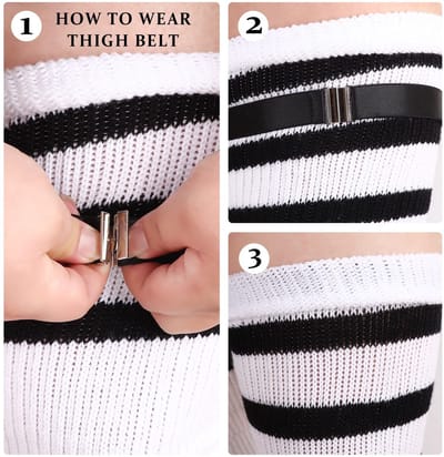 Dailygoods- Dijhoge Sokken Extra Lang - Plus Size Sokken - Over de Knie Kousen - Beenverwarmer - Hoge Kousen - Trendy Mode - Lange Sokken