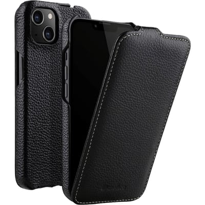 Melkco Apple iPhone 13 Leather Flip Case Zwart