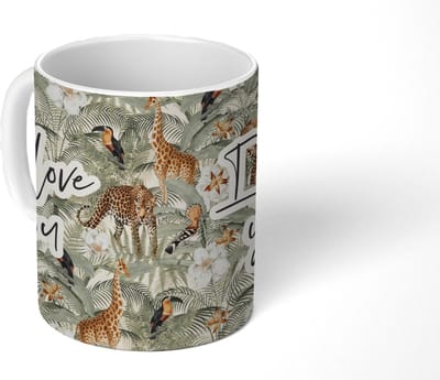 Mok - Koffiemok - I love you - Quotes - Spreuken - Liefde - Mokken - 350 ML - Beker - Koffiemokken - Theemok - Mok met tekst