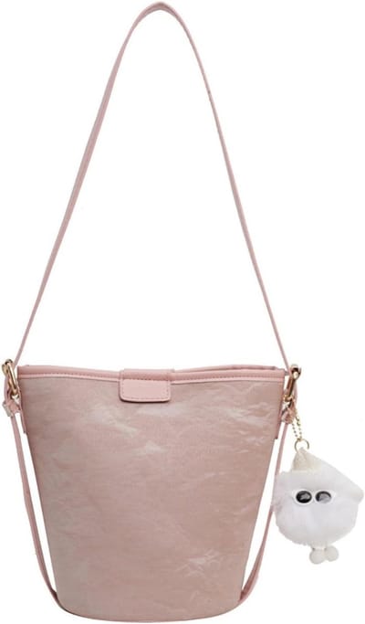 Dames handtas - Schoudertas crossbody - Dagelijks gebruik - Eenvoudig ontwerp - 22 x 15 x 20CM - Roze