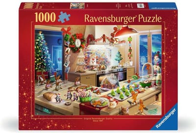 Ravensburger Merry Mischief – Kerst in de Keuken Puzzel – 1000 Stukjes