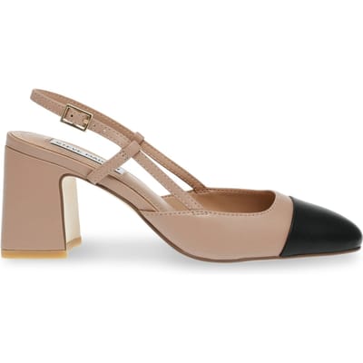 Steve Madden Zeina Pumps Tan/black Leather Maat: 36 | Pumps Outlet | Dames | Zwart