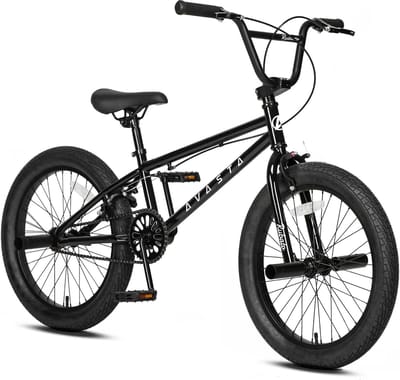 Kinderfiets BMX - Jeugdfiets Freestyle - Recreatief fietsen - Stevig stalen frame - 20 inch - Zwart