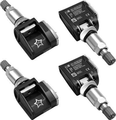 Bandenspanningssensor - RDKS sensor - Veilig Rijden - Directe Vervanging - 4 Stuks - Zwart