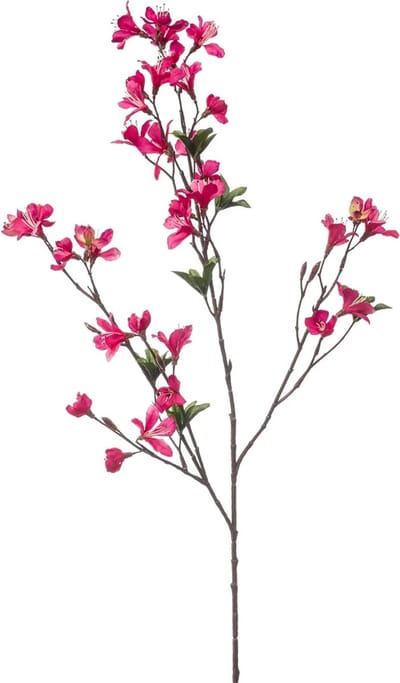 Emerald Kunstbloem Azalea bloesem - 90 cm - fuchsia roze - Kunst zijdebloemen