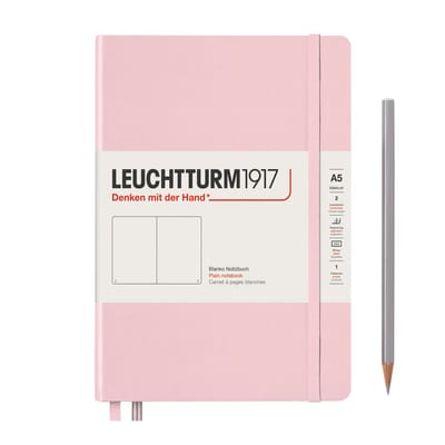 Leuchtturm1917 Notebook A5 Hardcover Plain/Blanco Powder