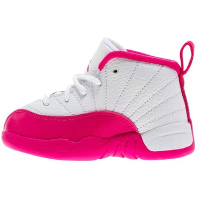 Jordan Air Jordan 12 Retro 'Vivid Pink' Mid top Peuterschoenen Wit Roze Baby en Peuter 819666-109 23.5