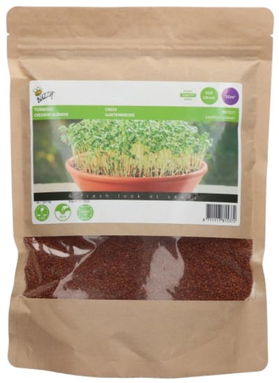 Tuinboon (Lepidium sativum) - Tuinkers Gewone 500g (Grootverpakking)