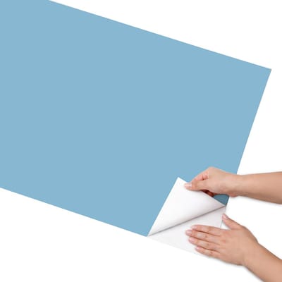 Coloray Meubel Wrap Folie - Blauw Meubelfolie - 65x130 cm - Meubelfolie Zelfklevend Blauwe kleur - Wrapfolie Keuken - Minimalist Meubelfolie - Decoratiefolie - Tafeldecoratie - Achtergronden en patronen