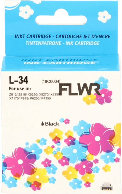 FLWR - Cartridges / Lexmark 34XL / zwart / Geschikt voor Lexmark