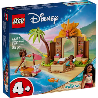 LEGO ǀ Disney Vaiana Dorpshuis en Boot Bouwbaar Speelgoed voor Kinderen met Dieren Figuur 43282