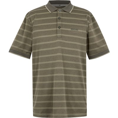 Regatta Heren Kildra Poloshirt (Lichte salie/donkere kaki)
