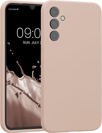 kwmobile telefoonhoesje geschikt voor Samsung Galaxy A34 5G - TPU backcover met siliconen coating - Smartphone case in mat oudroze