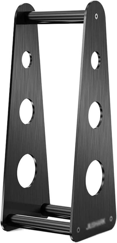 Koptelefoonhanger - Hoofdtelefoonstandaard - Bureau Organisatie - Stabiele Antislip Basis - 9.6x9.6x26cm - Zwart