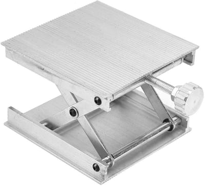 Dailygoods- Liftstandaard Verstelbaar 90mm - Aluminiumlegering - Lab Jack - Ondersteuning voor Meetinstrumenten - Geschikt voor Waterpas - Handmatig Aanpasbaar - Labjack