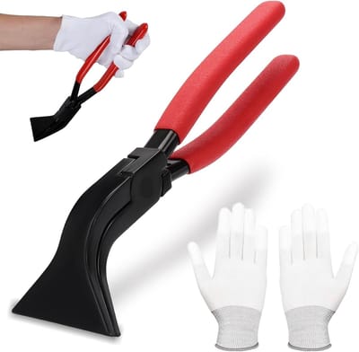 Vouwtangen 45°, brede 60 mm platte tangen met antislip handvat, ideaal voor dakbedekking en het buigen van platen