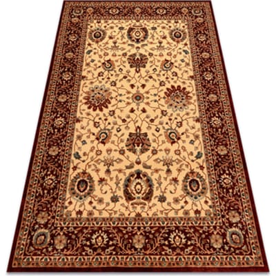 Kleden Rugsx Wollen tapijt KASHQAI 4303 106 Bloemen, kader 120x170 cm