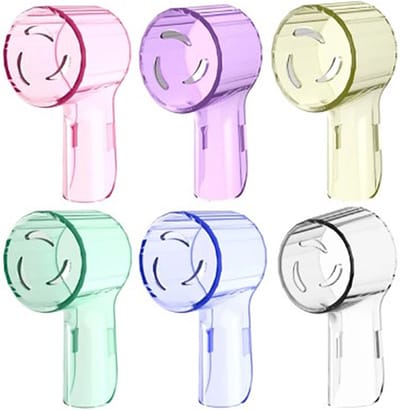 Bescherm Kapje voor Elektrische Tandenborstel - Rond - Mix Kleur - Kunststof - 6 stuks