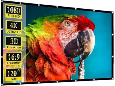 Projectiescherm - Projector scherm - Films Kijken - Kreukvrij PVC - 250 inch - Wit