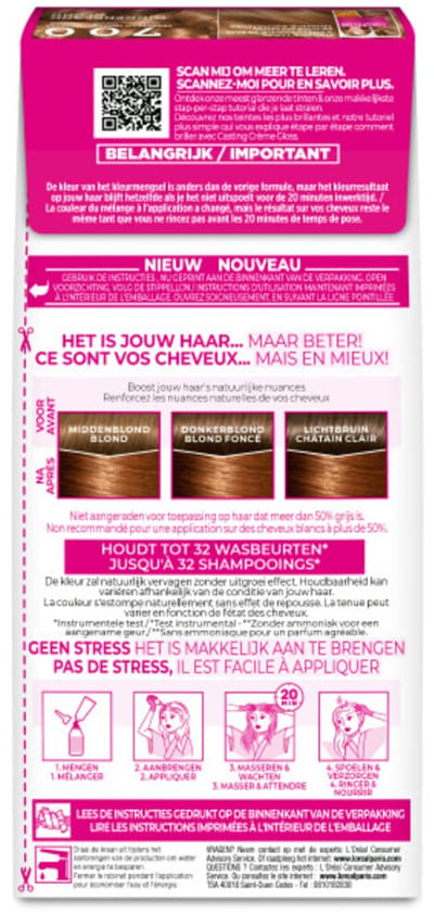 L'Oréal Paris Casting Crème Gloss 700 - Middenblond- Haarverf