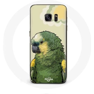 Samsung Galaxy S7 Hoesje Amazon Papegaaien Groen