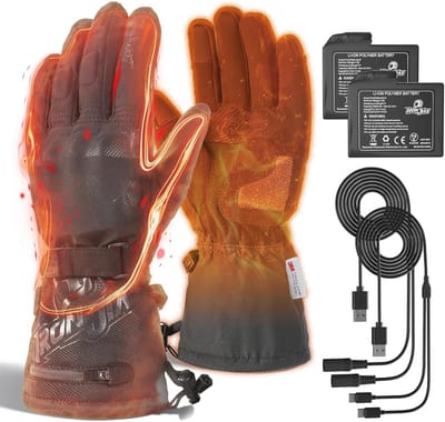Verwarmde Handschoenen voor Motorfiets en Wandelen - Waterdicht, Winddicht, en Touchscreen Geschikt