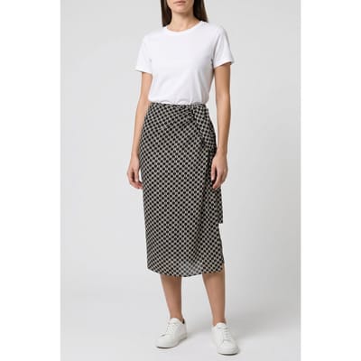 Karl Lagerfeld Monogram Pareo Monogram Black/white Größe: OS | Midiröcke Outlet | Damen | Schwarz
