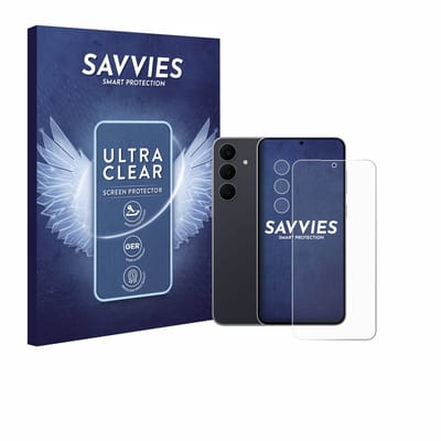 Savvies - Screenprotector voor Samsung Galaxy S25 FE Enterprise Edition (Voor+Camera) - Folie Beschermfolie transparant 18 Stuks