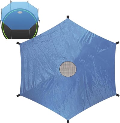 Geschikt als zonnescherm geschikt voor trampolines van 3 meter met 6 stangen. Beschermt tegen de zon, UV-straling en is waterdicht.