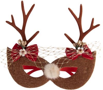 Clayre & Eef Kerstbril 19x4x18 cm Bruin Kunststof