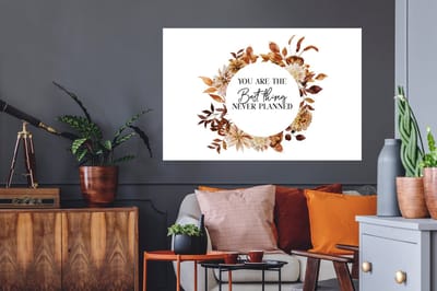 Muurstickers - Sticker Folie - Vriendschap - Vrienden - Quotes - Spreuken - You are the best thing never planned - 120x80 cm - Plakfolie - Muurstickers Kinderkamer - Zelfklevend Behang - Zelfklevend behangpapier - Stickerfolie