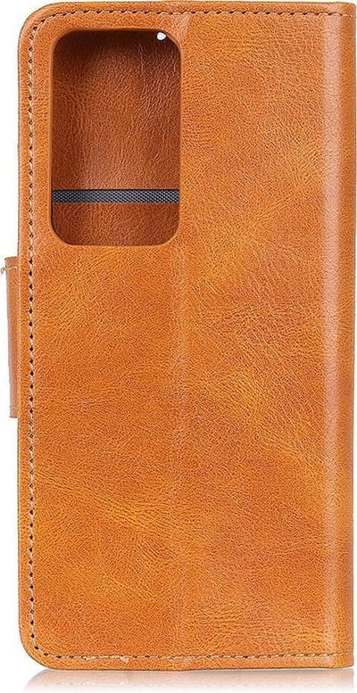 Zakelijke Book Case Telefoonhoesje Geschikt voor de Samsung Galaxy Note 20 Ultra - Portemonnee Hoesje - Pasjeshouder Wallet Case - Bruin