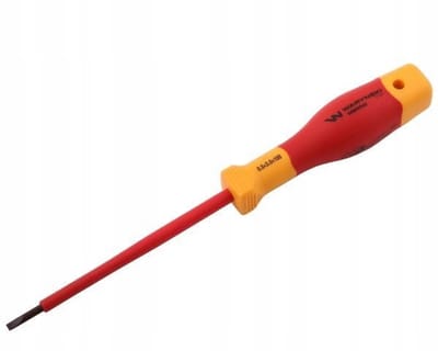 Geïsoleerde platte schroevendraaier 3 x 100 mm VDE S2 staal