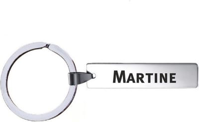 Sleutelhanger Met Naam - Martine - RVS