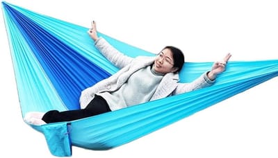 Draagbare Hangmat - Outdoor Dubbele - Ontspannen Buiten - Sterk Nylon Materiaal - 270 x 140 cm - Meerdere Kleuren