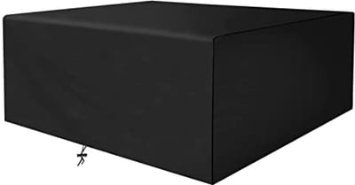 Dailygoods- Tuinmeubelhoes Waterdicht - Beschermhoes Tuinmeubelen - Scheurvast Polyester - 115x115x70 Cm - Trekkoordontwerp - Efficiënte Bescherming - Meubelhoes